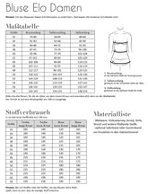 Papierschnittmuster Elo Bluse Damen Fadenkäfer